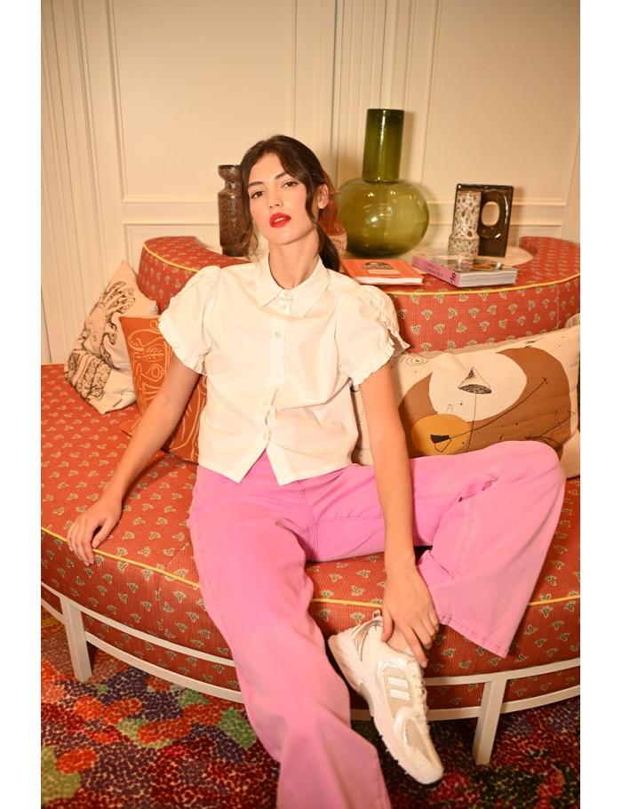 Lili Sidonio X Molly Bracken Pantalon Large MAUVE