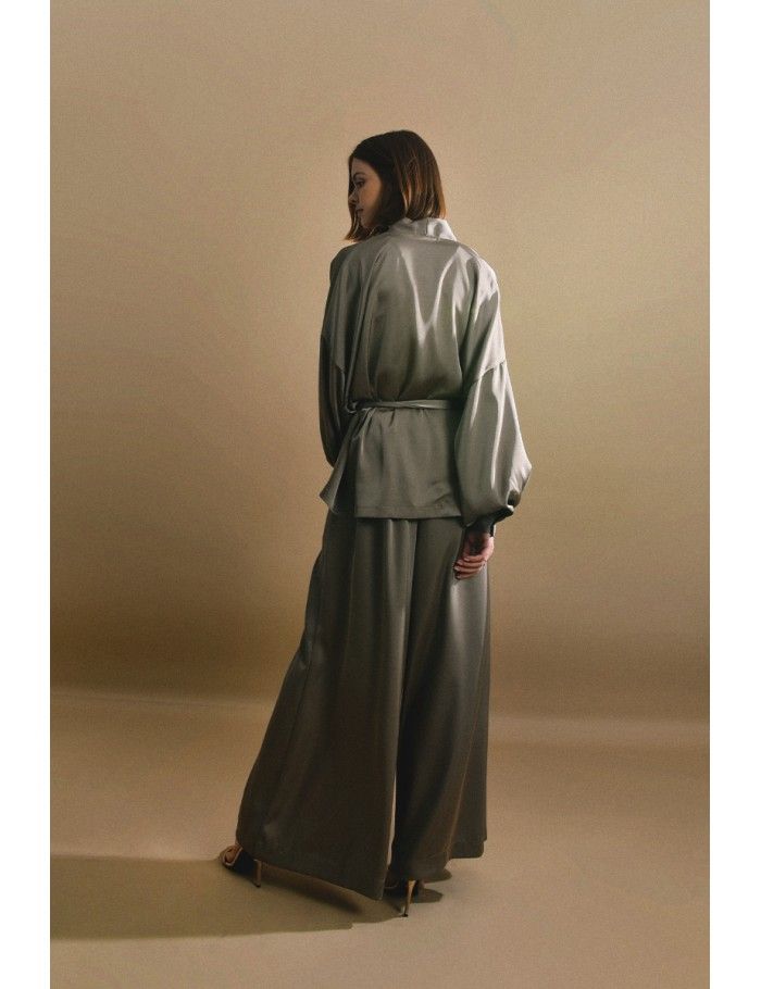 Lili Sidonio X Molly Bracken Pantalon Palazzo KAKI