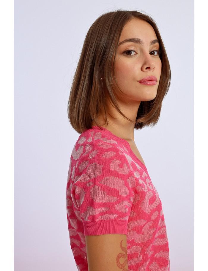 Lili Sidonio X Molly Bracken Polo Léopard FUCHSIA