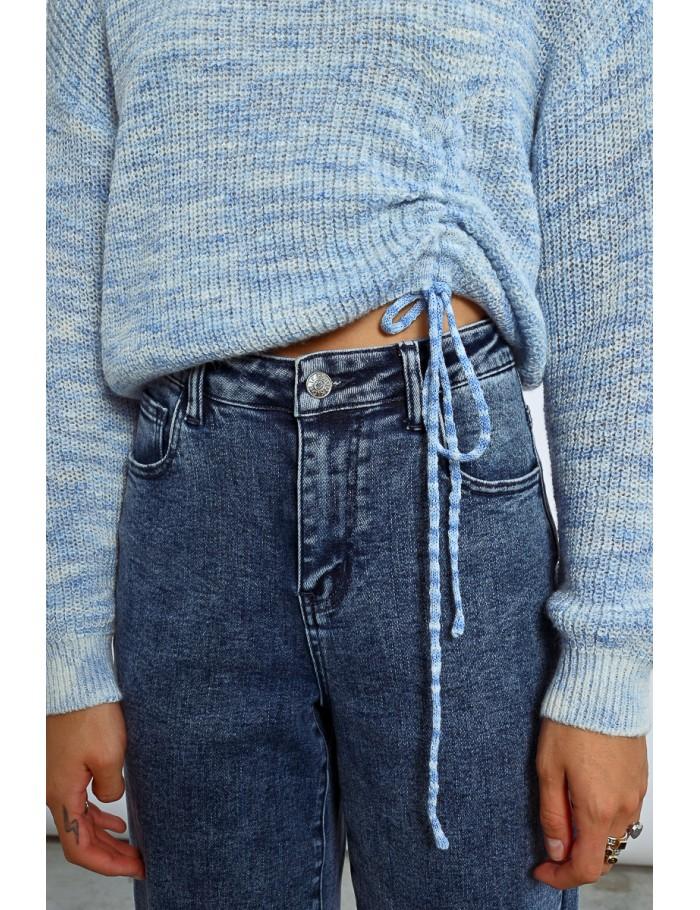 Lili Sidonio X Molly Bracken Pull Asymétrique BLUE