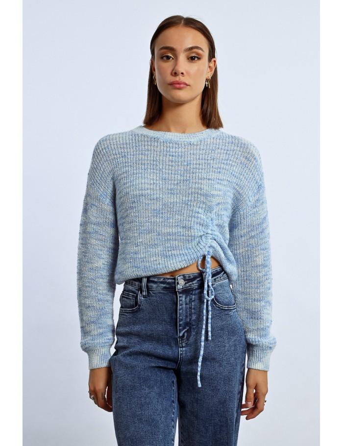 Lili Sidonio X Molly Bracken Pull Asymétrique BLUE