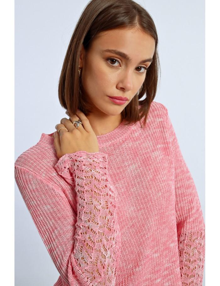 lili sidonio x molly bracken Pull en maille PINK