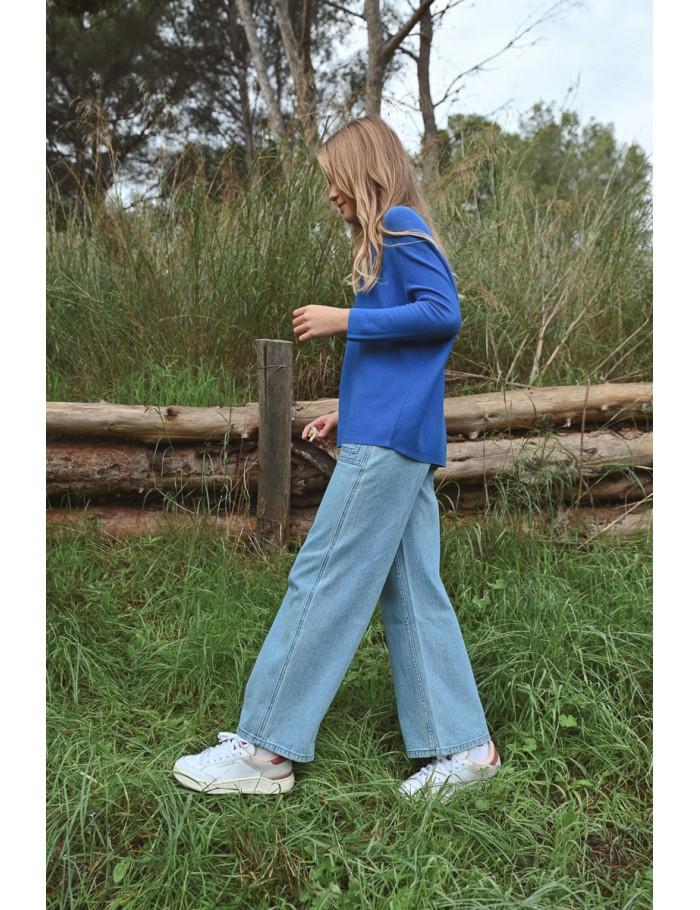 Lili Sidonio X Molly Bracken Pull Oversize BLUE