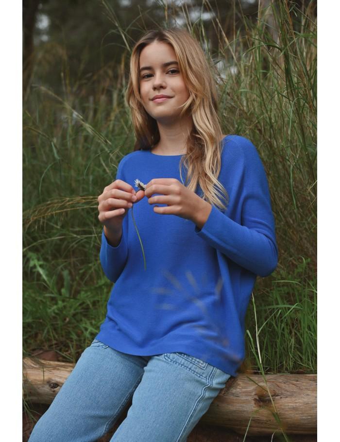 lili sidonio x molly bracken Pull oversize BLUE