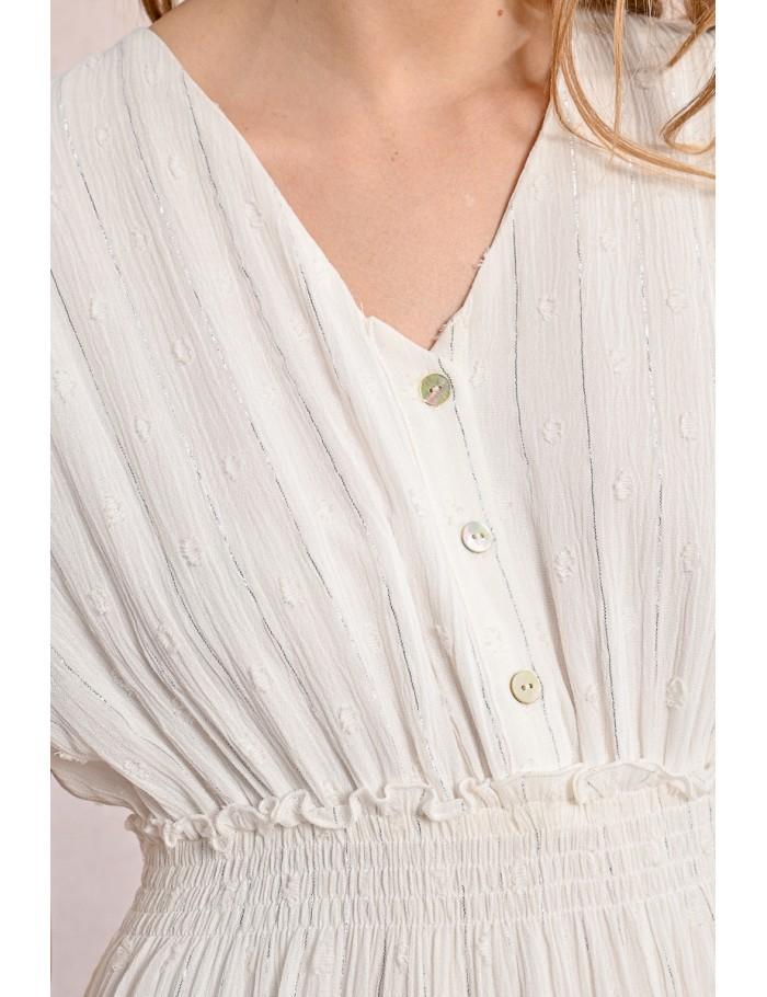 Lili Sidonio X Molly Bracken Robe Rayée BLUE