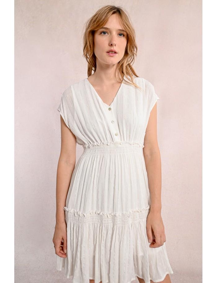 Lili Sidonio X Molly Bracken Robe Rayée BLUE