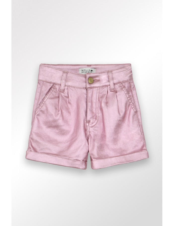 Lili Sidonio X Molly Bracken Short Métallisé PINK