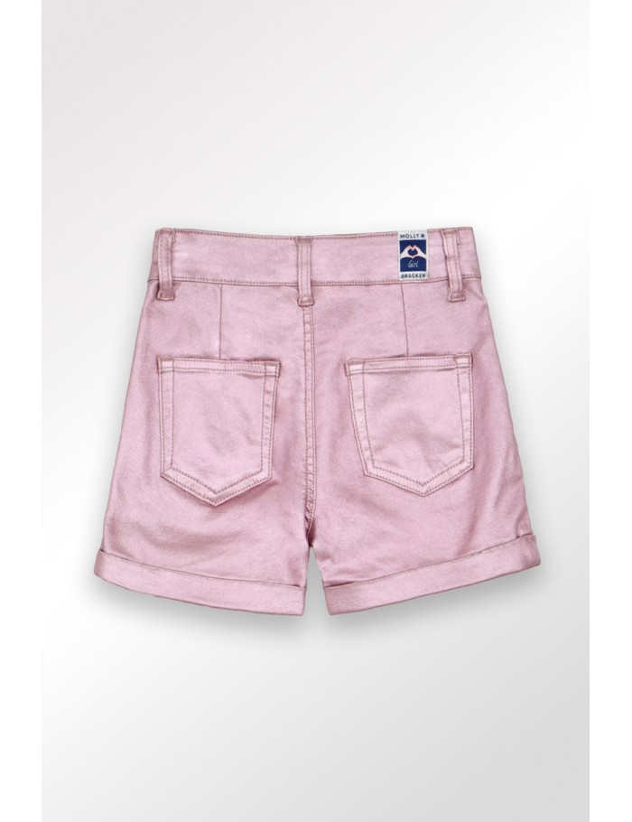 Lili Sidonio X Molly Bracken Short Métallisé PINK