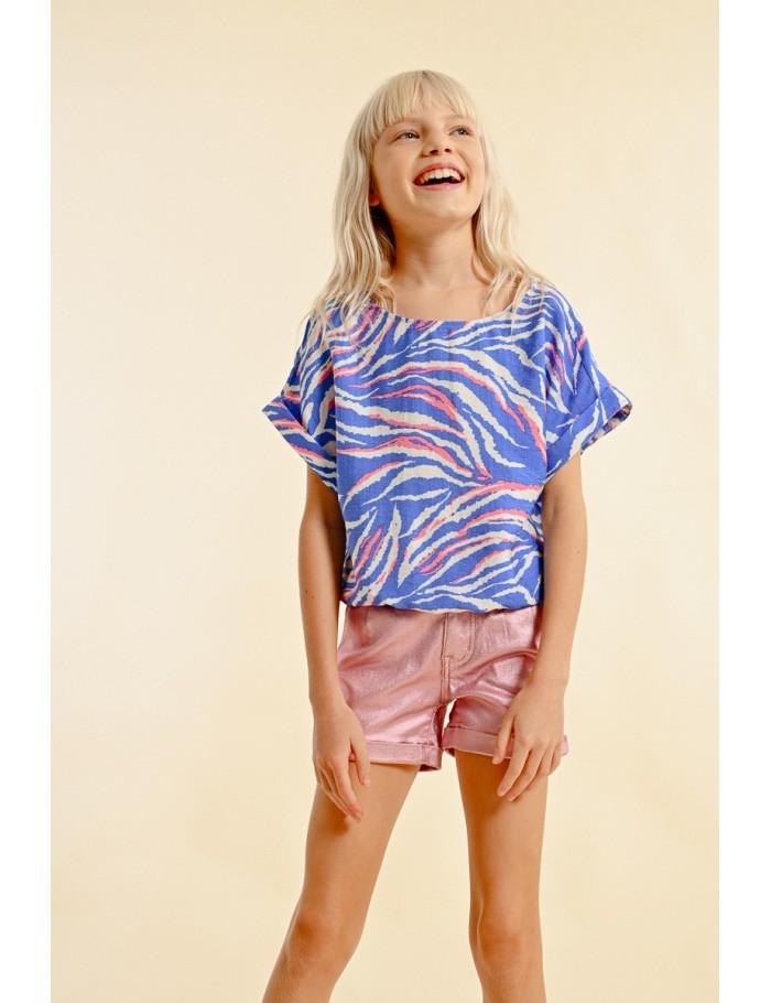 Lili Sidonio X Molly Bracken Short Métallisé PINK