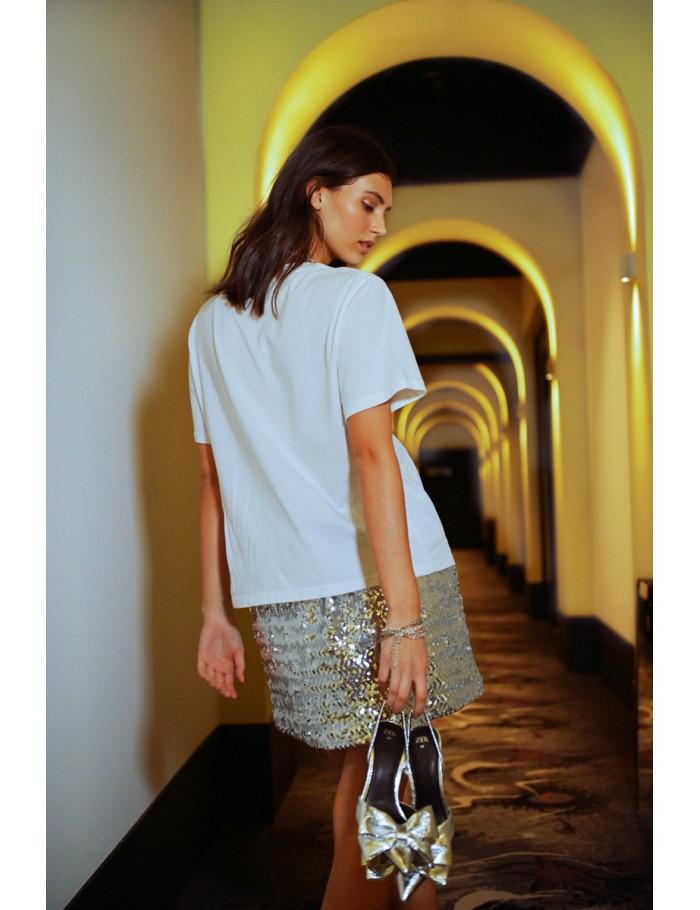 Lili Sidonio X Molly Bracken T Shirt Bouche ÉCRU