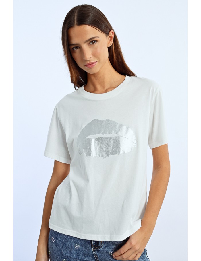Lili Sidonio X Molly Bracken T Shirt Bouche ÉCRU