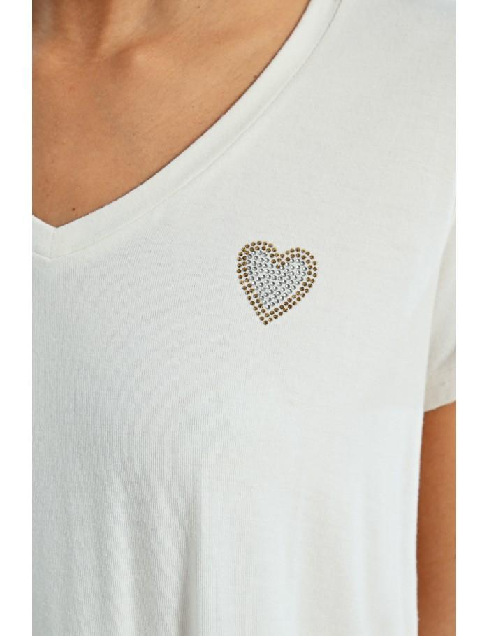 Lili Sidonio X Molly Bracken T Shirt Cœur BROWN
