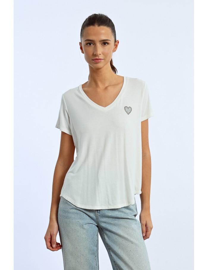 Lili Sidonio X Molly Bracken T Shirt Cœur BROWN