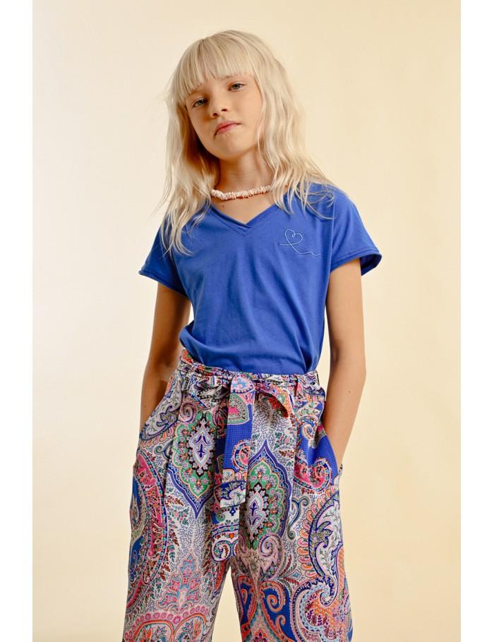 Lili Sidonio X Molly Bracken T Shirt Col V PINK