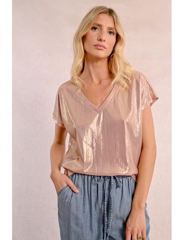 Lili Sidonio X Molly Bracken T Shirt Irisé OR