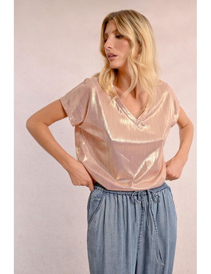 Lili Sidonio X Molly Bracken T Shirt Irisé OR