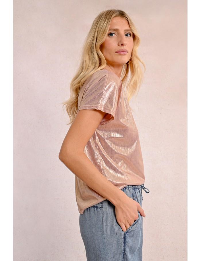 Lili Sidonio X Molly Bracken T Shirt Irisé OR