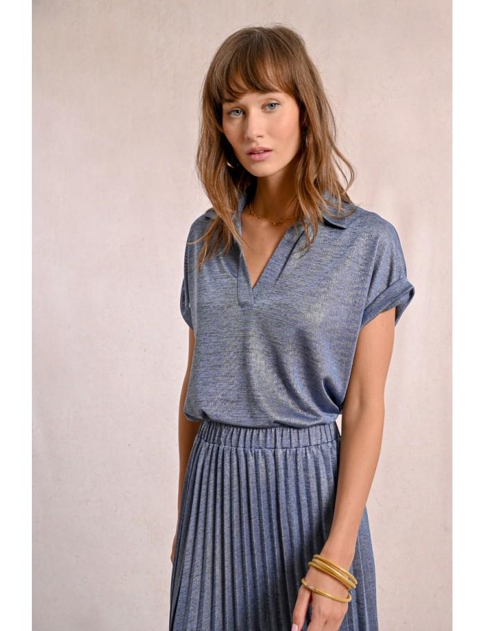 Lili Sidonio X Molly Bracken T Shirt Polo BEIGE