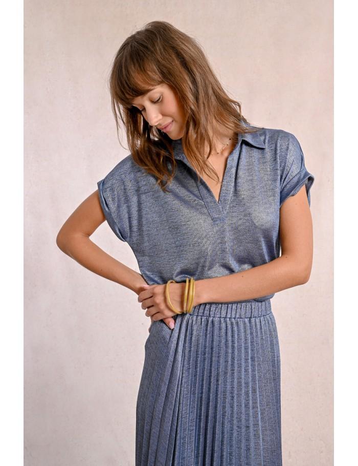 Lili Sidonio X Molly Bracken T Shirt Polo BEIGE