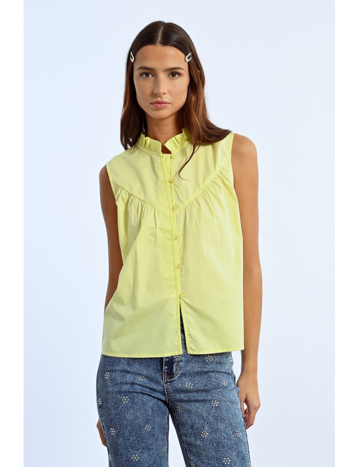 Lili Sidonio X Molly Bracken Top Chemisier VERT