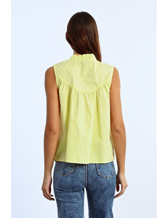 Lili Sidonio X Molly Bracken Top Chemisier VERT