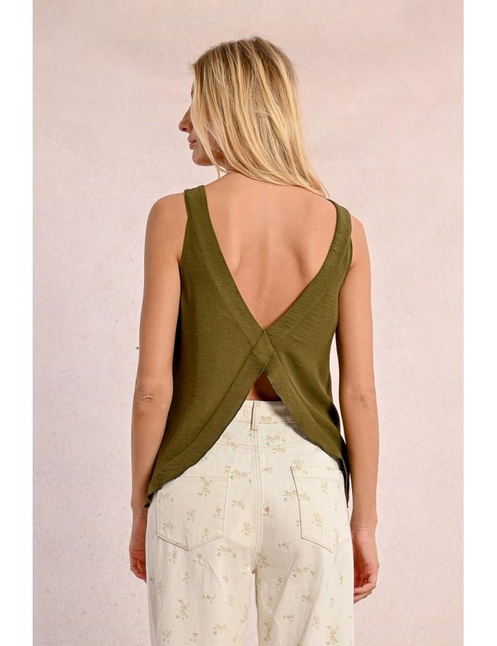 Lili Sidonio X Molly Bracken Top Dos Nu NAVY BLUE
