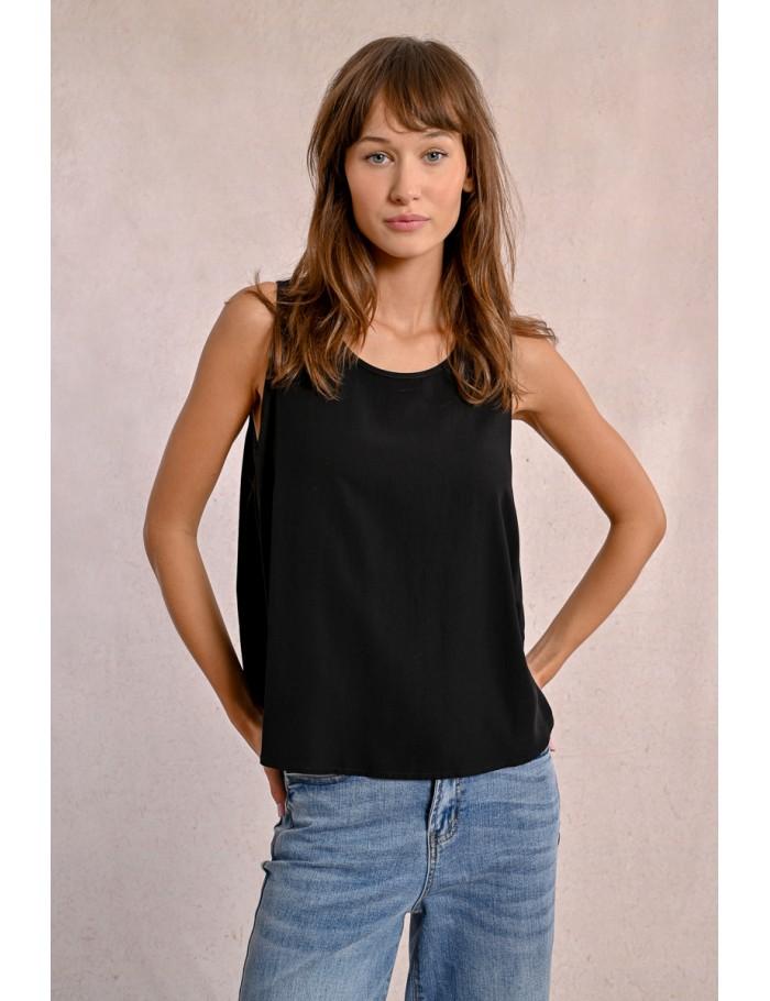 Lili Sidonio X Molly Bracken Top évasé BLACK