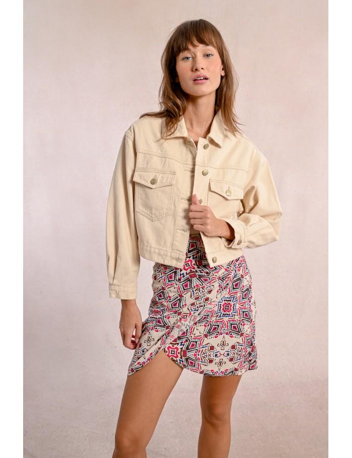 Lili Sidonio X Molly Bracken Veste Courte CRÈME