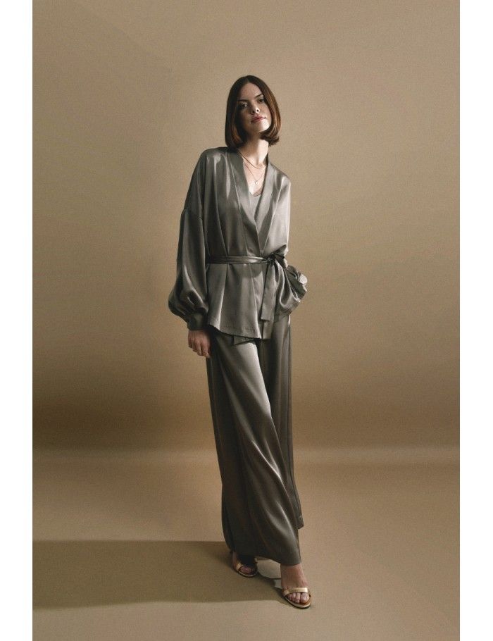 Lili Sidonio X Molly Bracken Veste Kimono KAKI