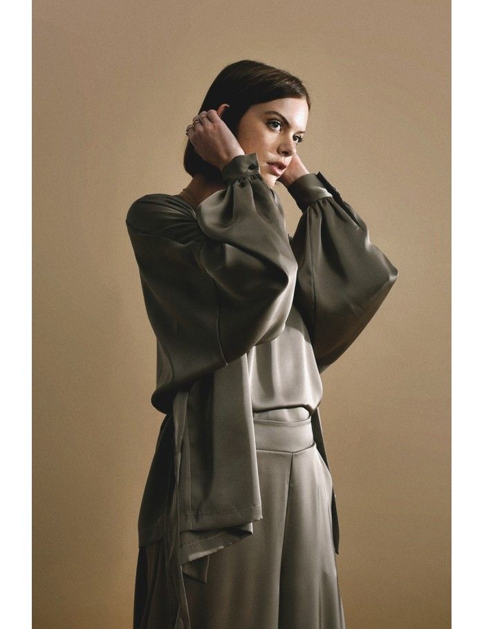 Lili Sidonio X Molly Bracken Veste Kimono KAKI