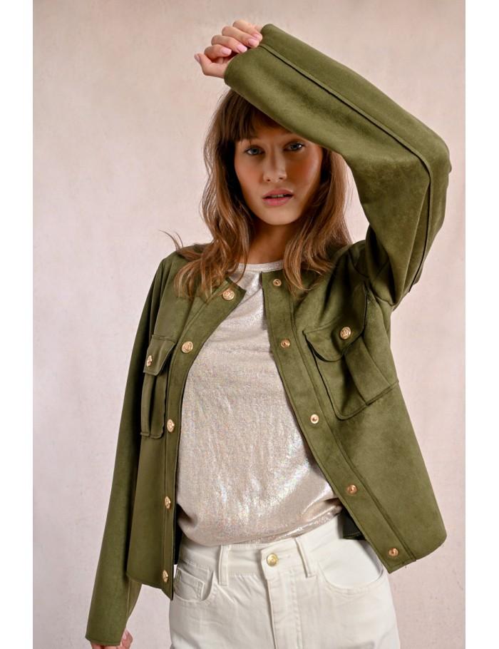 Lili Sidonio X Molly Bracken Veste Officier KHAKI