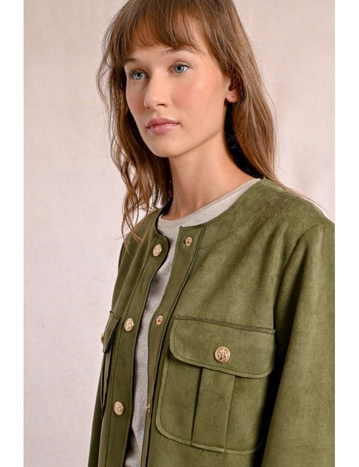 Lili Sidonio X Molly Bracken Veste Officier KHAKI