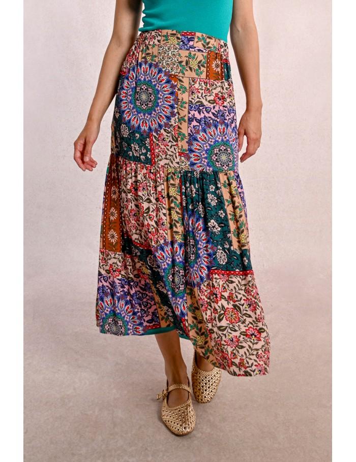 Lili Sidonio X Molly Bracken Longue Jupe à Volants MULTICO BANITA