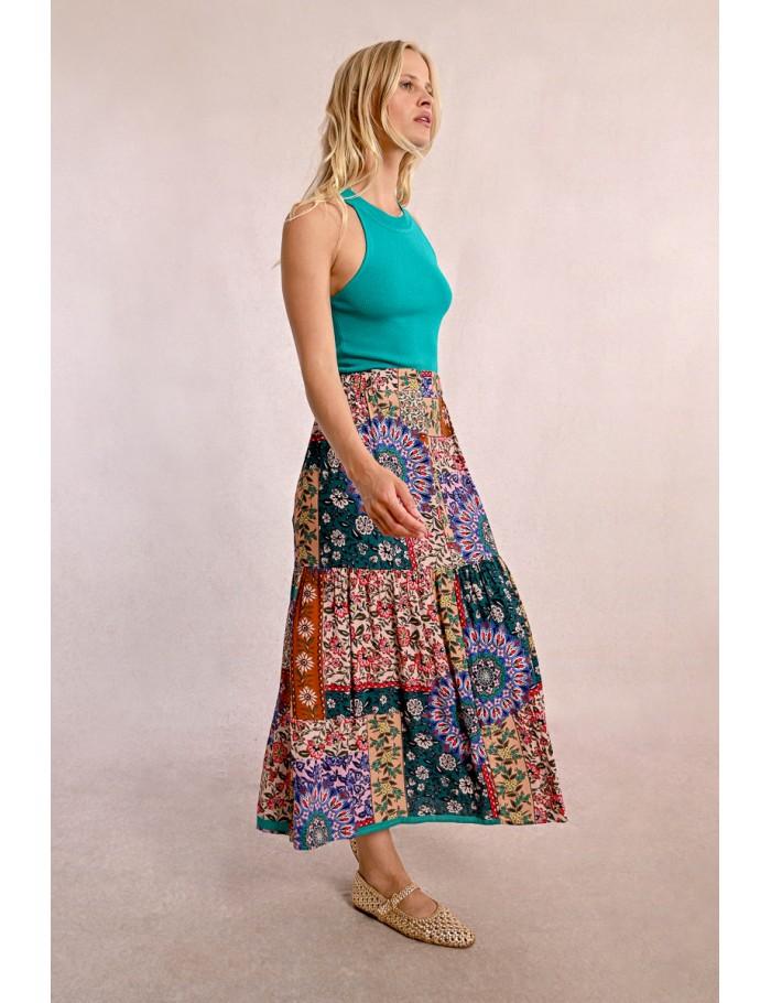 Lili Sidonio X Molly Bracken Longue Jupe à Volants MULTICO BANITA