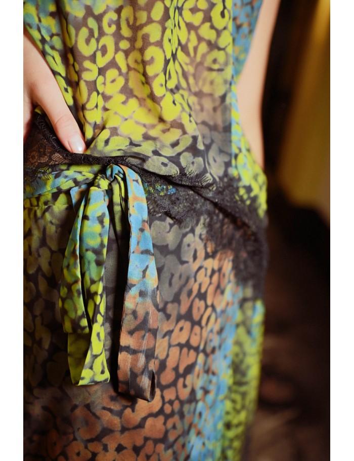 Lili Sidonio X Molly Bracken Longue Jupe Portefeuille BLACK COZUMEL