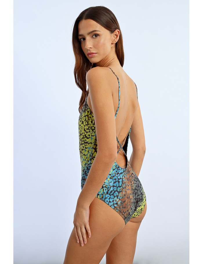 Lili Sidonio X Molly Bracken Maillot De Bain Une Pièce Imprimé Léopard BLACK COZUMEL