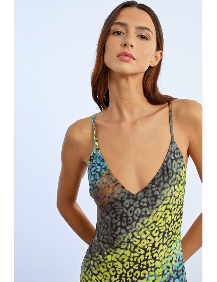 Lili Sidonio X Molly Bracken Maillot De Bain Une Pièce Imprimé Léopard BLACK COZUMEL