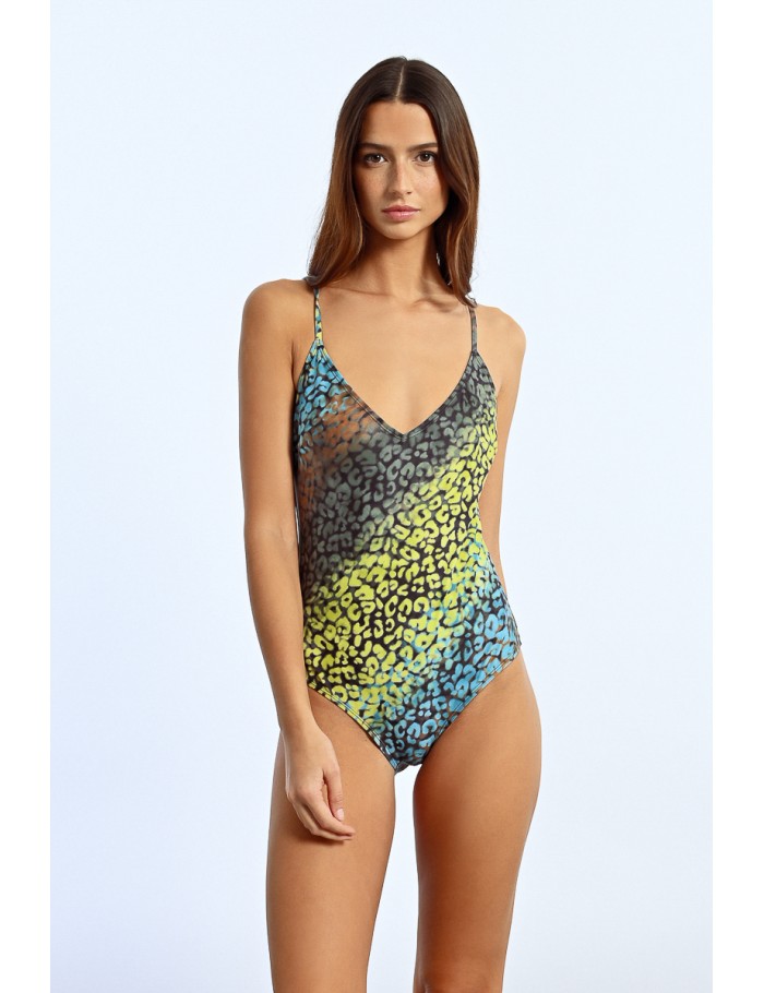 lili sidonio x molly bracken Maillot de bain une pièce imprimé léopard BLACK COZUMEL