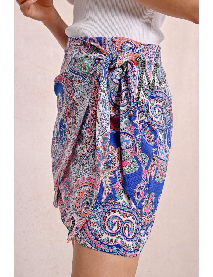 Lili Sidonio X Molly Bracken Mini Jupe à Nouer MULTICO AELIS