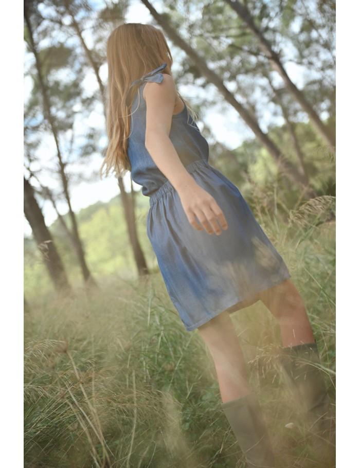 Lili Sidonio X Molly Bracken Mini Jupe En Lyocell LIGHT BLUE DENIM