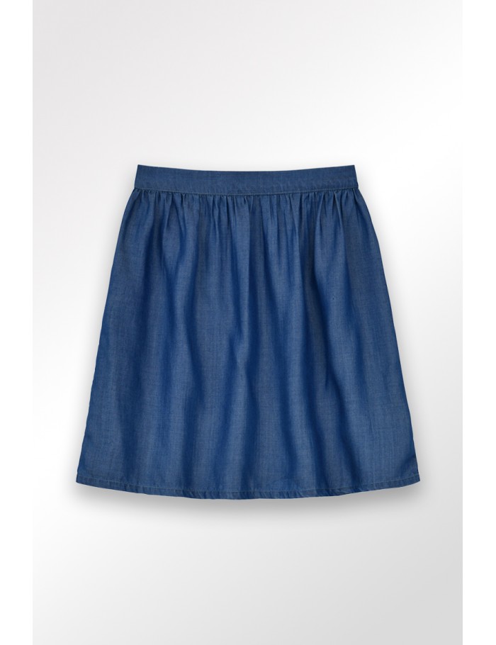 Lili Sidonio X Molly Bracken Mini Jupe En Lyocell LIGHT BLUE DENIM