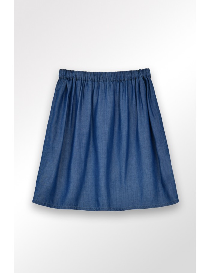 Lili Sidonio X Molly Bracken Mini Jupe En Lyocell LIGHT BLUE DENIM