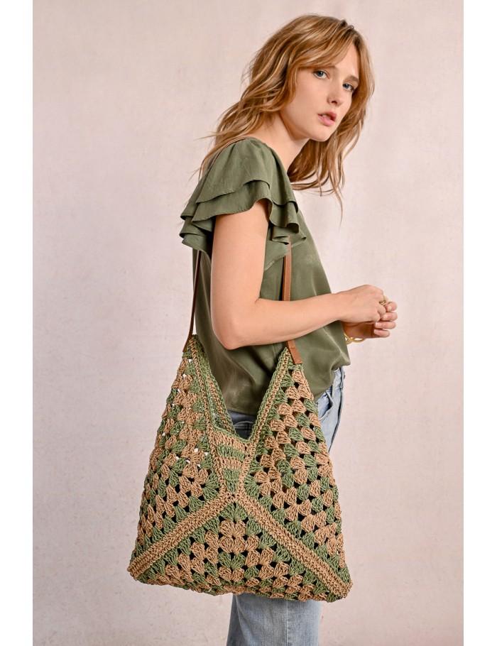 Lili Sidonio X Molly Bracken Panier Souple Tissé BEIGE