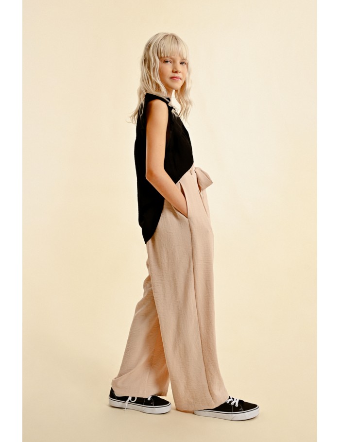 Lili Sidonio X Molly Bracken Pantalon à Nœud BEIGE