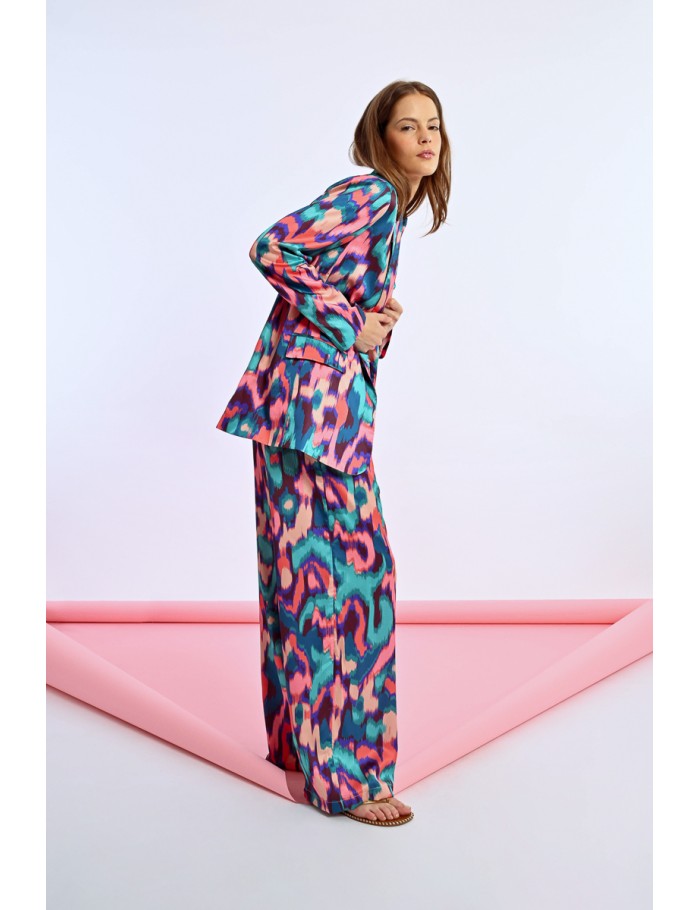 Lili Sidonio X Molly Bracken Pantalon à Pinces Imprimé MULTICO VALLADOLID