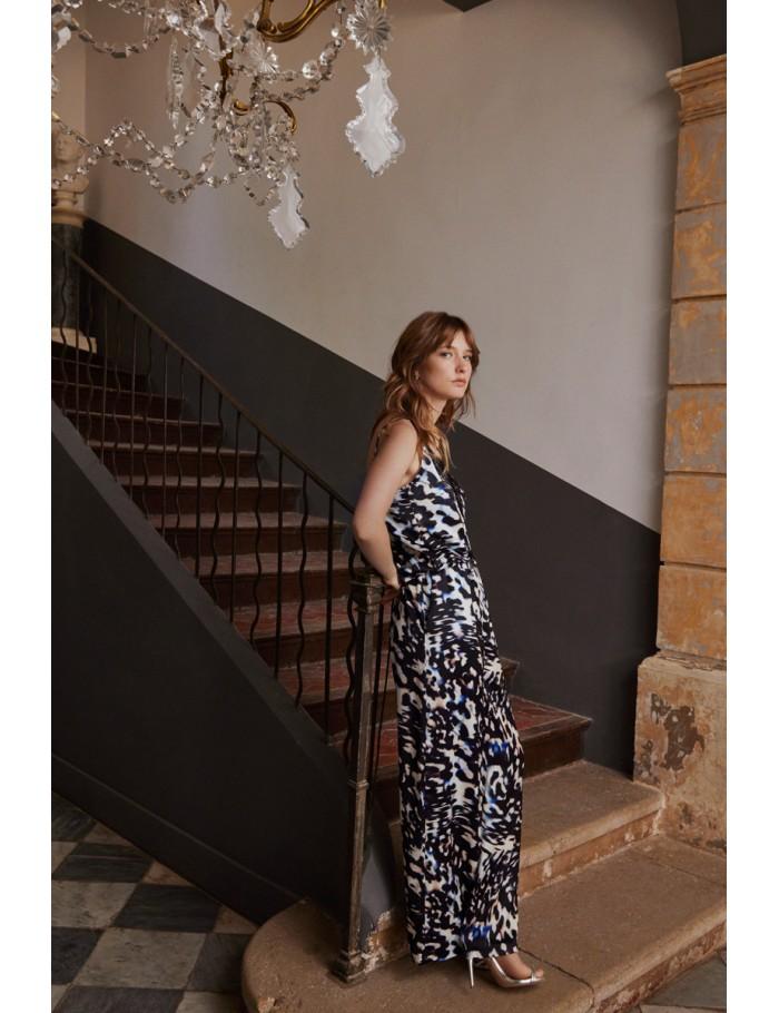 lili sidonio x molly bracken Pantalon droit et large à imprimé BLACK MONICA