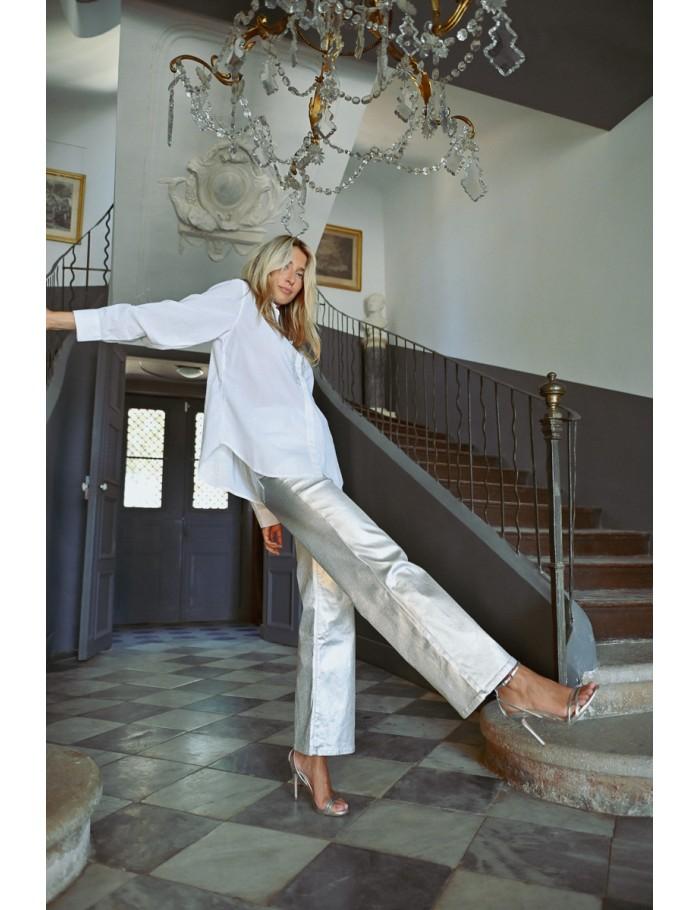 Lili Sidonio X Molly Bracken Pantalon Enduit GOLDEN BEIGE