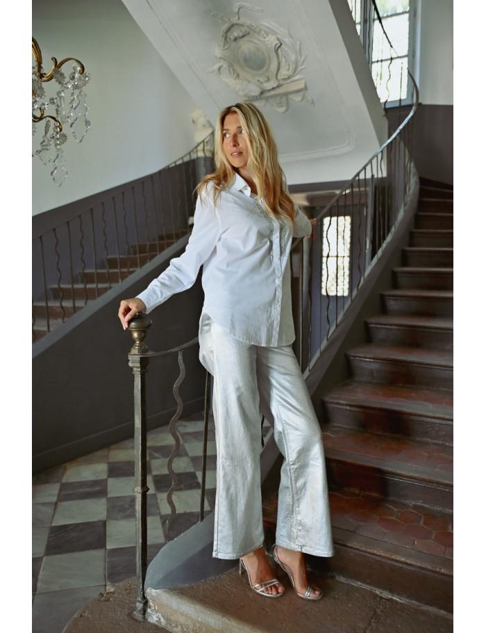 lili sidonio x molly bracken Pantalon enduit GOLDEN BEIGE lili sidonio x molly bracken Pantalon enduit GOLDEN BEIGE