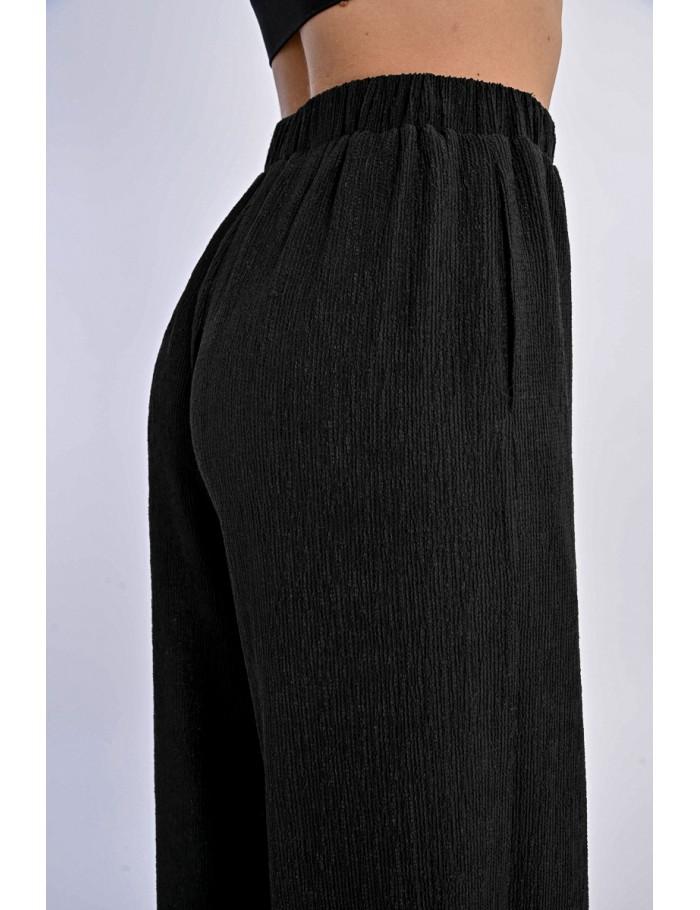 Lili Sidonio X Molly Bracken Pantalon Fluide En Semi Transparence BLACK