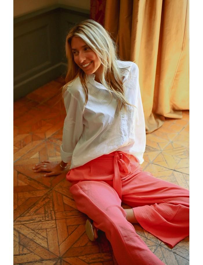 Lili Sidonio X Molly Bracken Pantalon Fluide NAVY BLUE